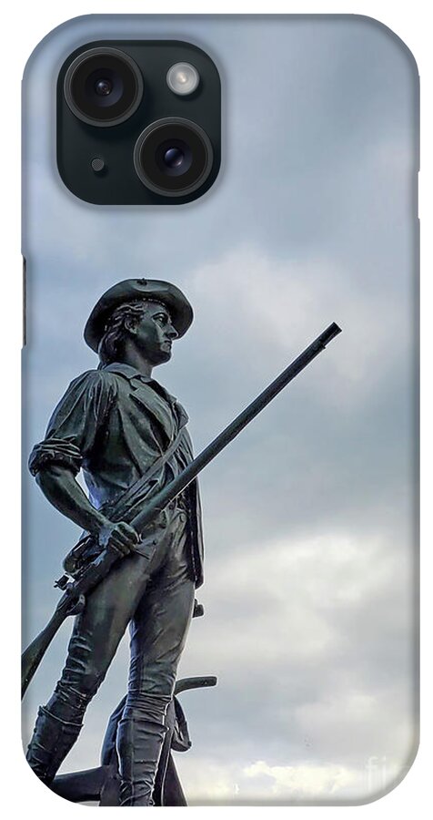 American History iPhone Case featuring the photograph The Minute Man by Mary Capriole