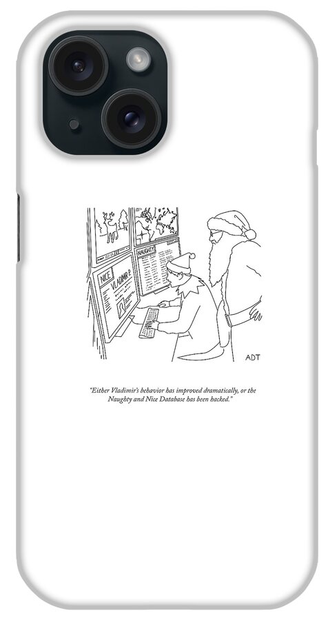 The Naughty And Nice Database iPhone Case