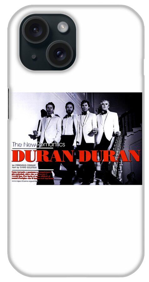Duran iPhone Case featuring the digital art The New Romantics by Jennifer Winslow