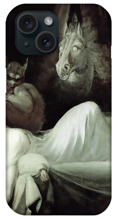 Demons iPhone Case featuring the painting The Nightmare The Incubus by Henry Fuseli