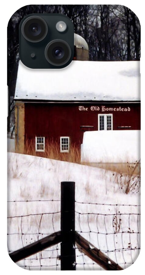 Winter iPhone Case featuring the photograph The Old Homestead by DJ Florek