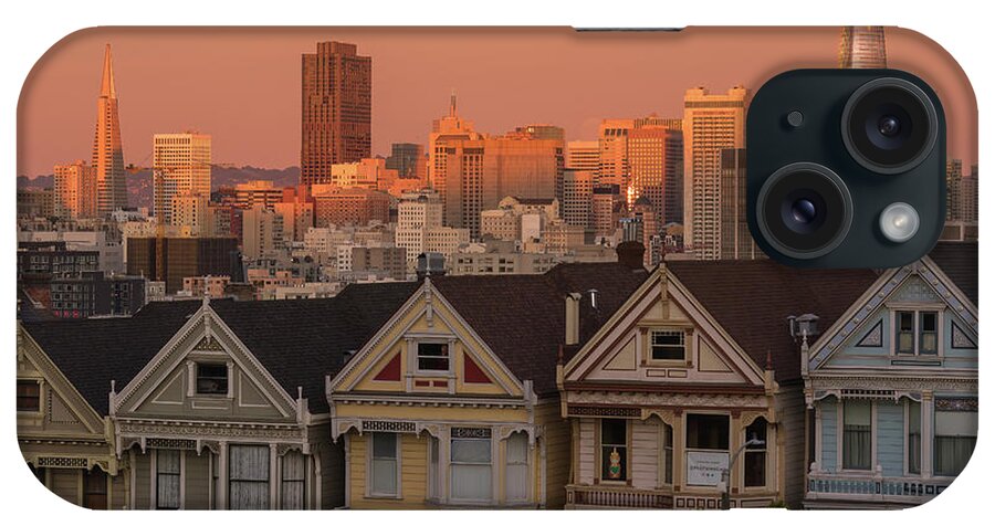 Painted Ladies iPhone Case featuring the photograph The Painted Ladies at Sunset by Laura Macky