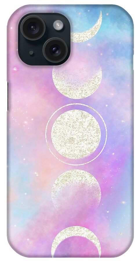 Moon iPhone Case featuring the digital art The Passing of Time by Rachel Emmett