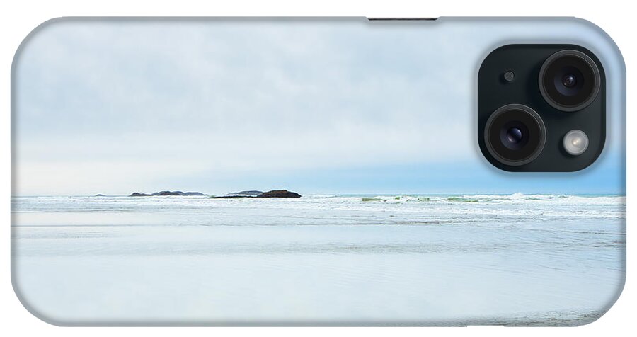 Seascape iPhone Case featuring the photograph The Pastel Sea by Allan Van Gasbeck
