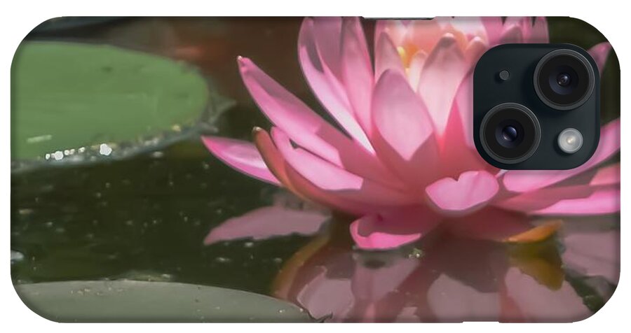 Purity iPhone Case featuring the photograph The Pink Lotus by Christina McGoran