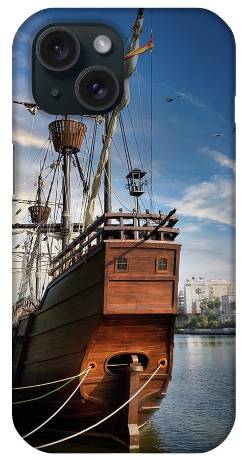 Pirates iPhone Case featuring the photograph The Pirates ship by Micah Offman