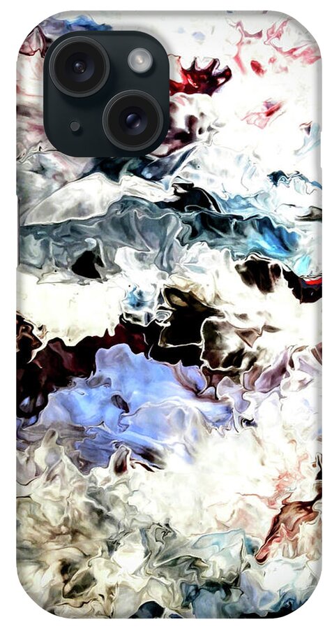 Water iPhone Case featuring the painting The Rapids by Anna Adams