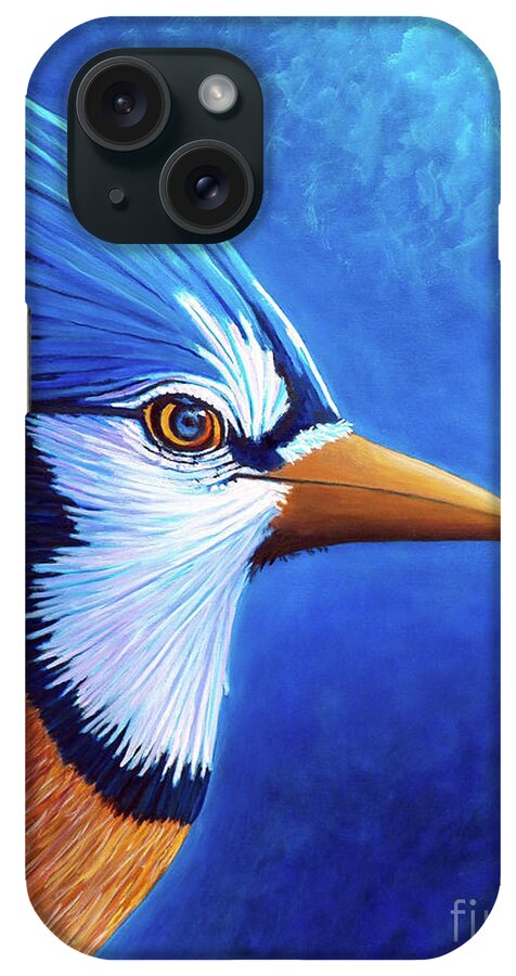 Blue Jay iPhone Case featuring the painting The Road Less Traveled by Brian Commerford