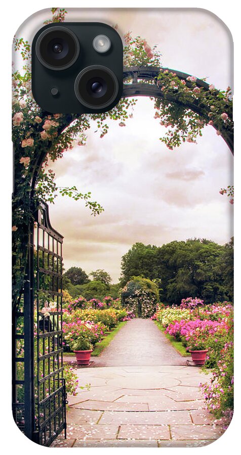 New York Botanical Garden iPhone Case featuring the photograph The Rose Allee by Jessica Jenney
