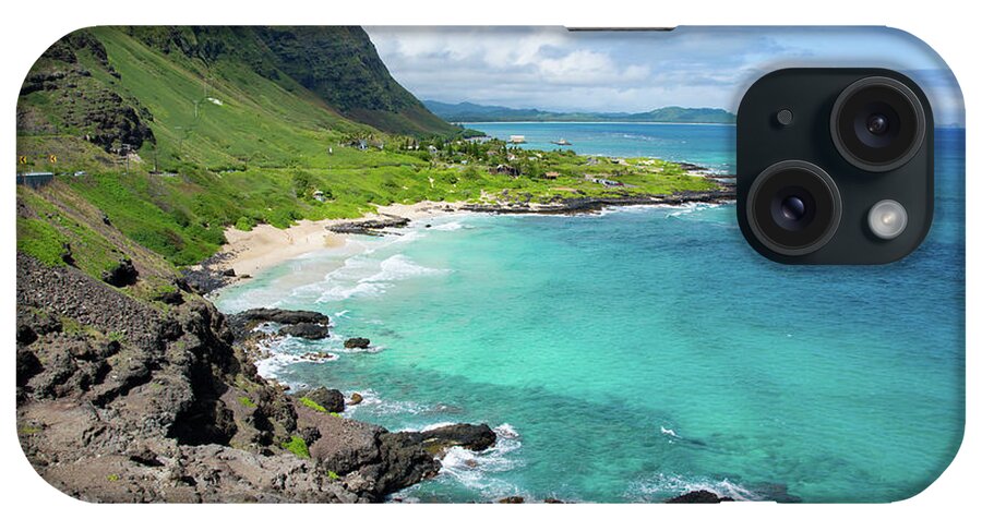 Beach iPhone Case featuring the photograph The Rugged Coastline of East Oahu by Matthew DeGrushe