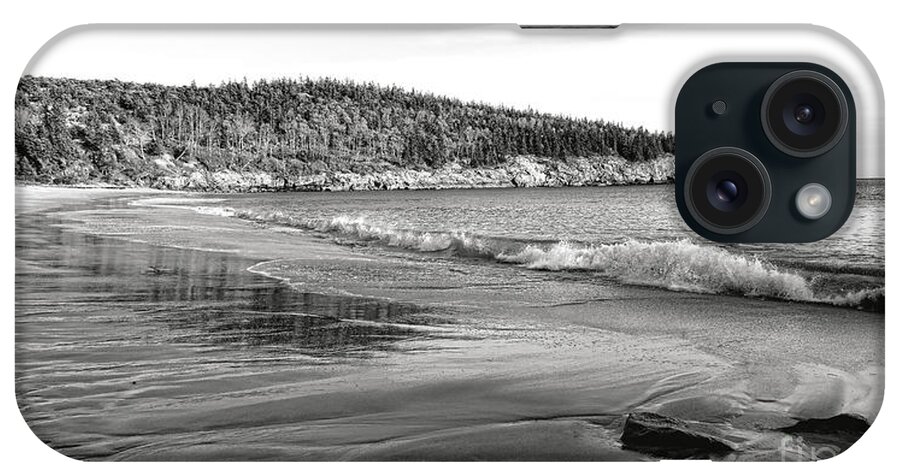 Acadia iPhone Case featuring the photograph The Sand Beach at Acadia National Park by Olivier Le Queinec