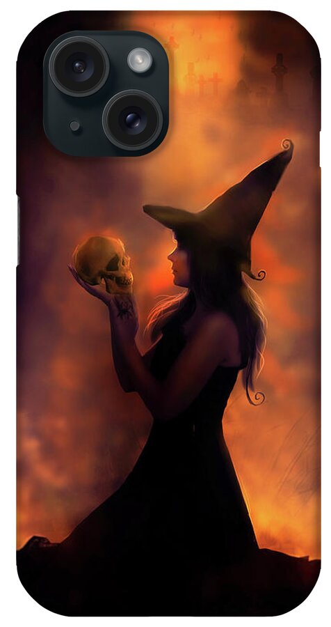 Witch iPhone Case featuring the digital art The Secret by Claudia McKinney