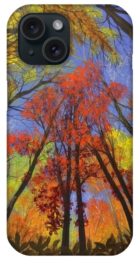 Trees iPhone Case featuring the painting The Sky's The Limit by Marlene Little