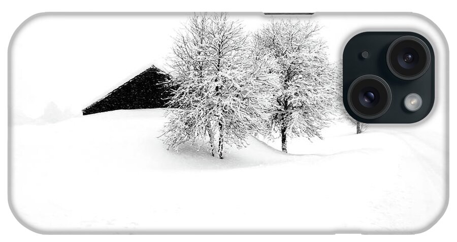 Winter Landscape iPhone Case featuring the photograph The snowy Avenue by Imi Koetz