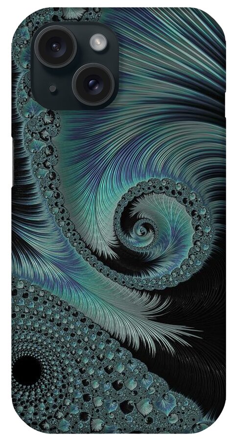 Fractal iPhone Case featuring the digital art The Spiral #3 by Mary Ann Benoit