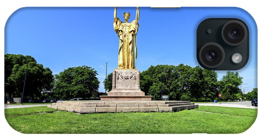 Garden iPhone Case featuring the photograph The Statue of The Republic by Britten Adams