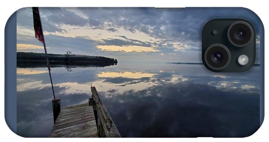 Reflection iPhone Case featuring the photograph The Stillness of Morning by Elena Pratt