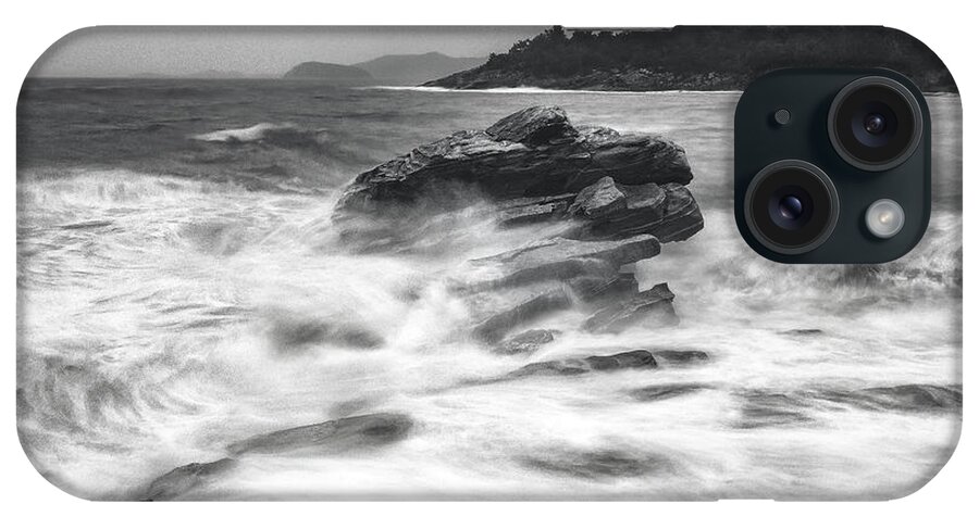 Sea iPhone Case featuring the photograph The storm by Elias Pentikis
