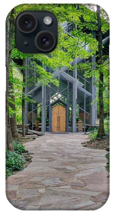 The Thorncrown Chapel In Eureka Springs Arkansas iPhone Case featuring the photograph The Thorncrown Chapel Eureka Springs Arkansas by Robert Bellomy