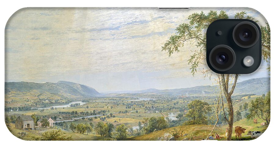 Valley iPhone Case featuring the painting The Valley of Wyoming by Long Shot