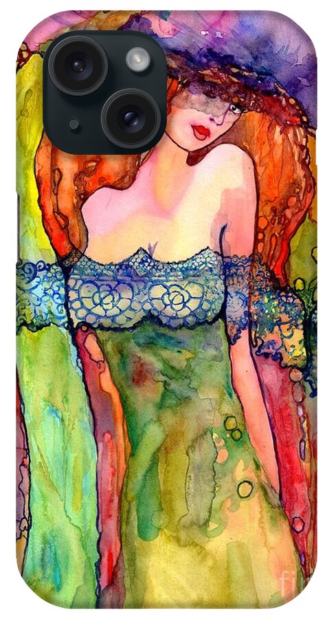 Lady Spring iPhone Case featuring the painting The Warmth I Bring by Suzann Sines