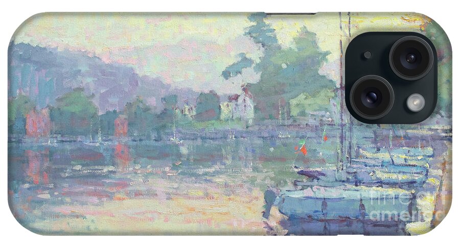 Lenno iPhone Case featuring the painting The Warmth of Grey by Jerry Fresia