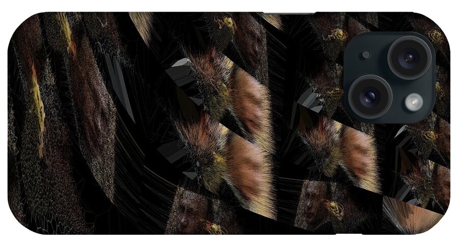 Fractal iPhone Case featuring the mixed media The Wink Harmony by Stephane Poirier