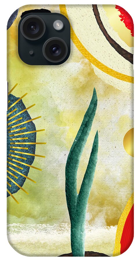 Contemporary Art iPhone Case featuring the mixed media There is Life by Canessa Thomas