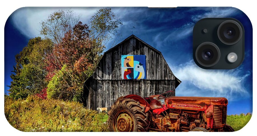 Barns iPhone Case featuring the photograph Three Birds Farm Barn by Debra and Dave Vanderlaan