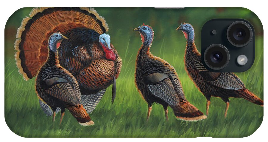 Turkey iPhone Case featuring the painting Three Ladies by Guy Crittenden
