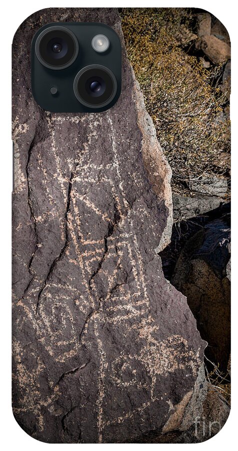 Ancient iPhone Case featuring the photograph Three Rivers Petroglyphs #7 by Blake Webster