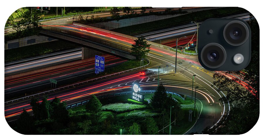 Ridge Hill Boulevard iPhone Case featuring the photograph Thruway at Night by Kevin Suttlehan