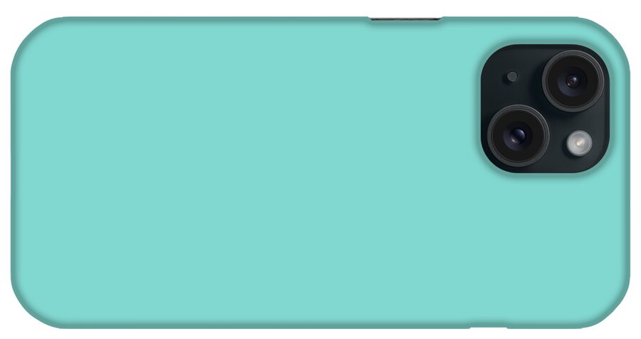 Tiffany Blue iPhone Case featuring the digital art Tiffany Blue by TintoDesigns