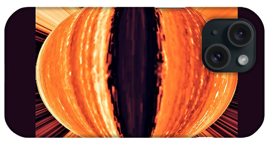 Tiger Eye iPhone Case featuring the digital art Tiger's Eye by Ronald Mills