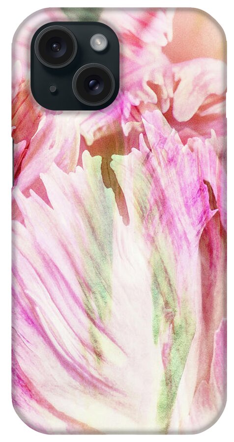 Abstract iPhone Case featuring the photograph Timeless Tulip by Kathi Mirto