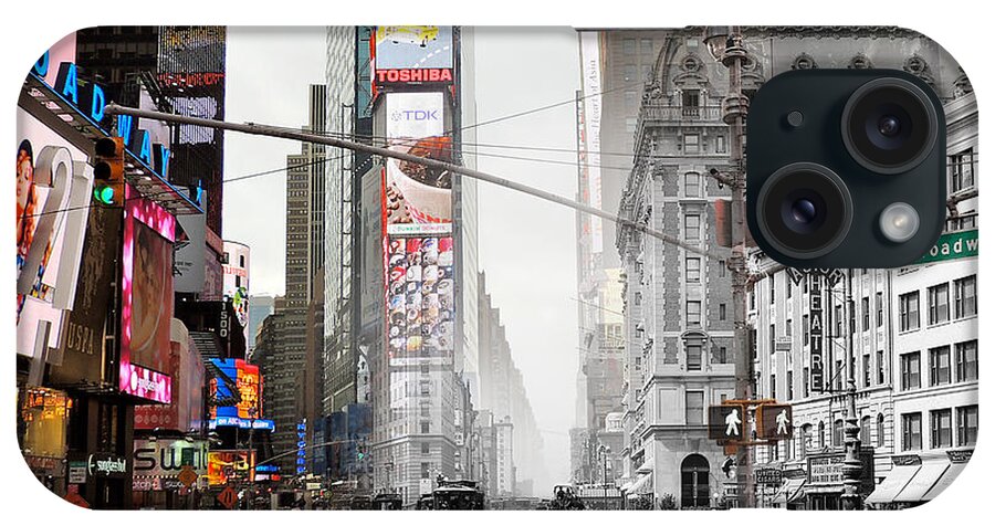 New York iPhone Case featuring the photograph Times Square, New and Old by Eric Nagy
