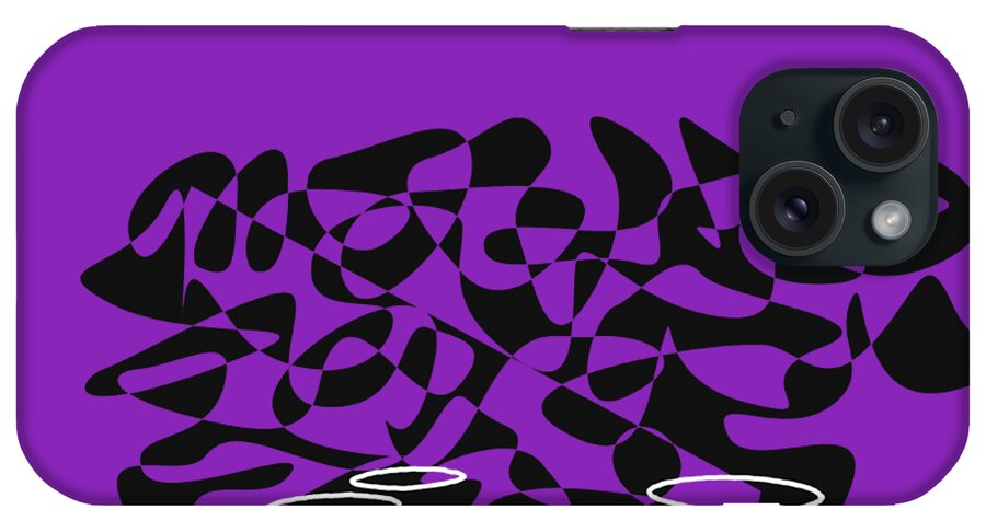 Timpani Teacher iPhone Case featuring the digital art Timpani in Purple by David Bridburg