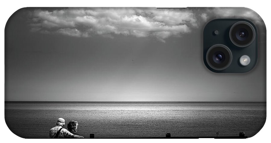 Black And White iPhone Case featuring the photograph Together by S J Bryant