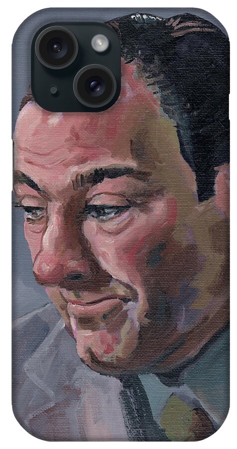 Tony Soprano Painting iPhone Case featuring the painting Tony Soprano by Dan Kretschmer