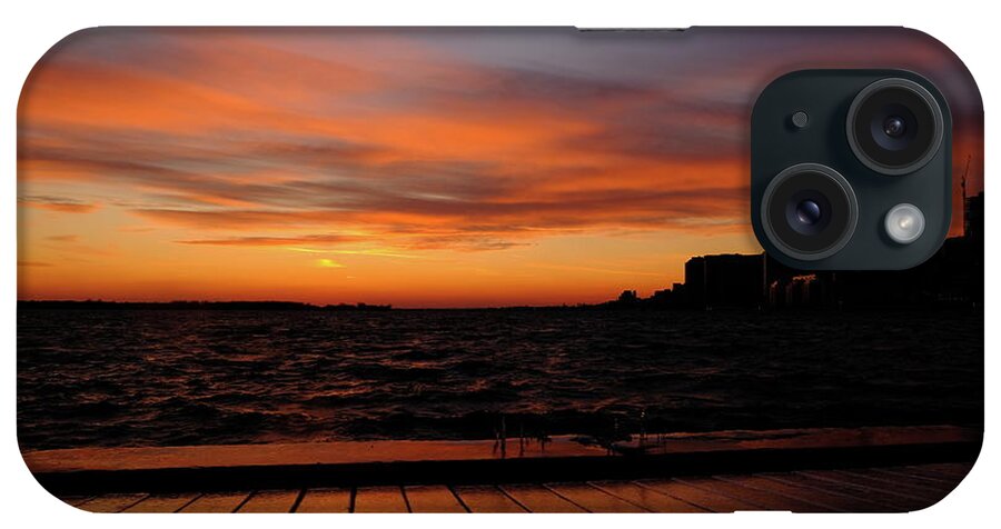 Toronto iPhone Case featuring the photograph Toronto Sunset With Boardwalk by Kreddible Trout