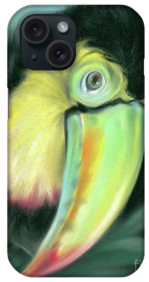 Bird iPhone Case featuring the painting Toucan Colorful Exotic Bird by MM Anderson