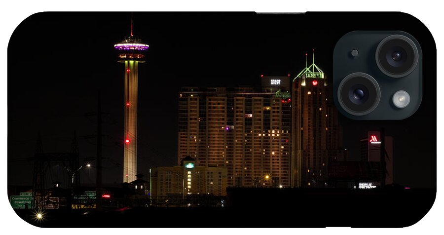 San Antonio iPhone Case featuring the photograph Tower of the Americas - SATX by Eric Hafner