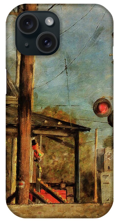 Train iPhone Case featuring the digital art Train's Coming - Berryville Farm Supply by Lois Bryan