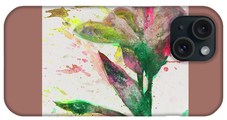 Lily. iPhone Case featuring the painting Trajectory by Kasha Ritter