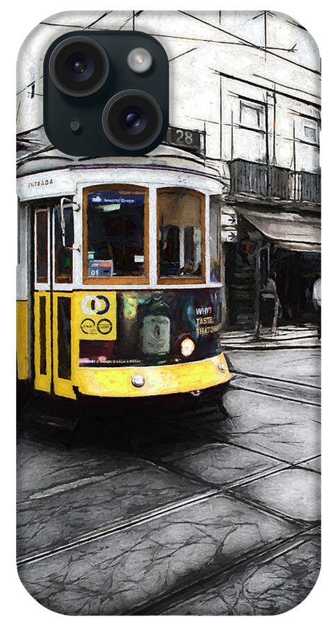 City iPhone Case featuring the photograph Tram 28 in Lisbon by W Chris Fooshee