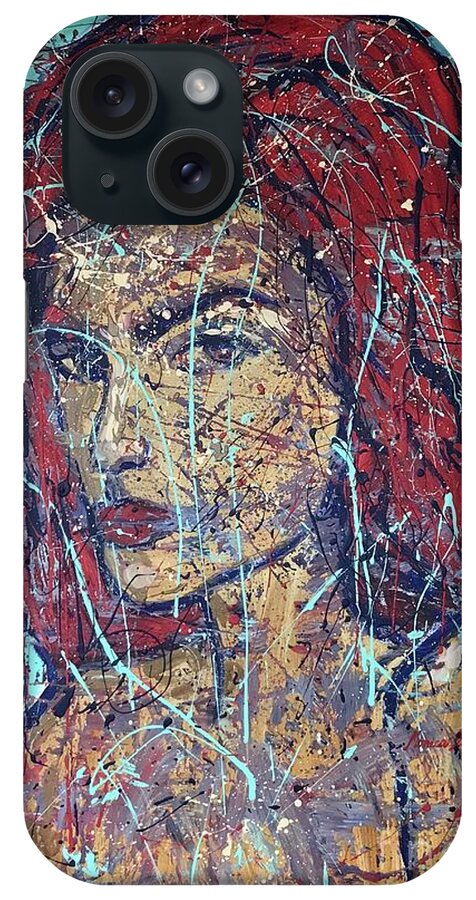 Expressionism iPhone Case featuring the painting Transmuting by Monica Elena