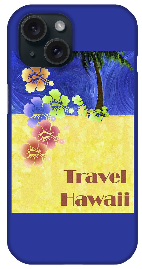 Hawaii iPhone 15 Case featuring the photograph Travel Hawaii Vintage Poster by Carol Japp