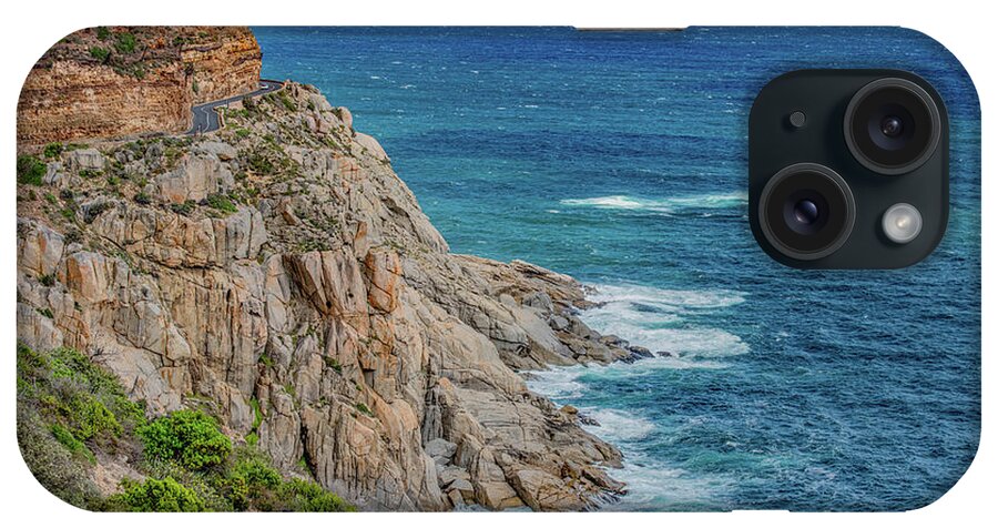 Capetown iPhone Case featuring the photograph Treacherous on Chapman's Peak Drive by Marcy Wielfaert