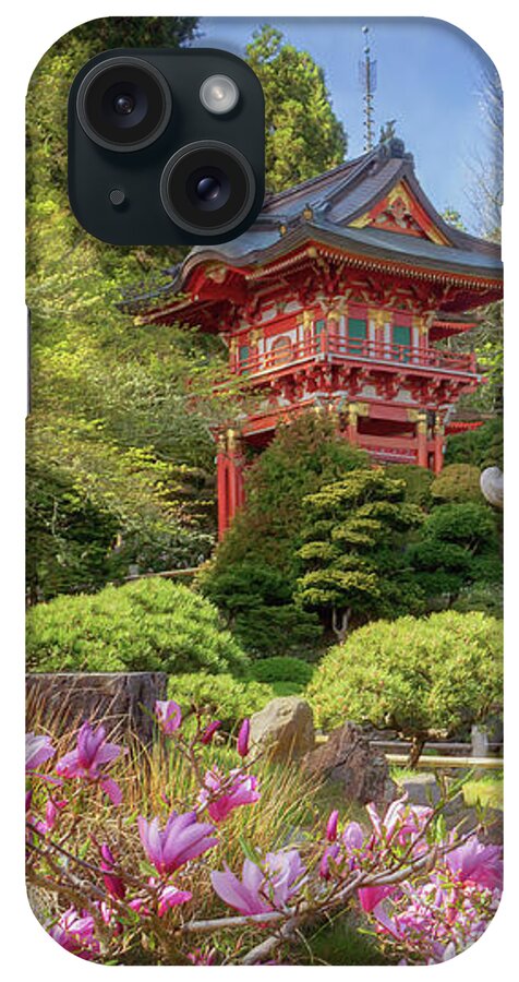 Japanese Garden iPhone Case featuring the photograph Pagoda - Japanese Tea Garden by Susan Rissi Tregoning