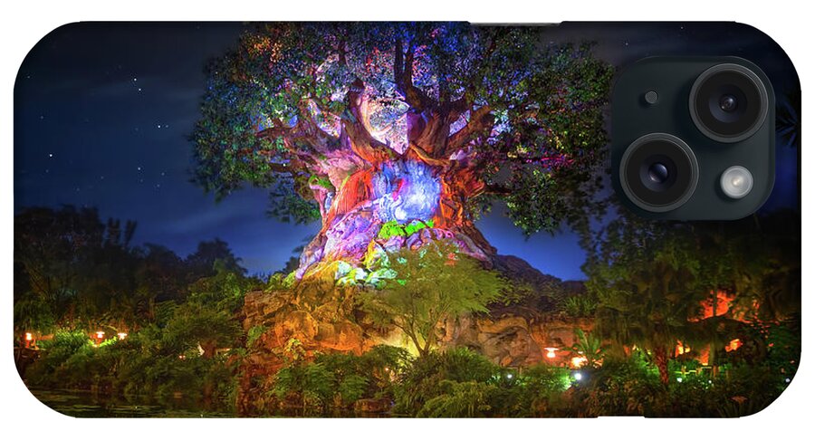 Tree Of Life iPhone Case featuring the photograph Tree of Life in Disney's Animal Kingdom by Mark Andrew Thomas